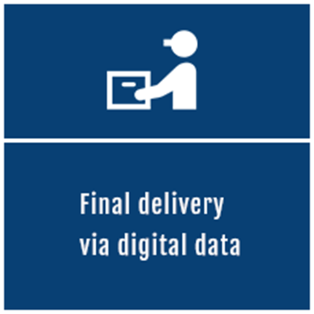 Final delivery via digital data